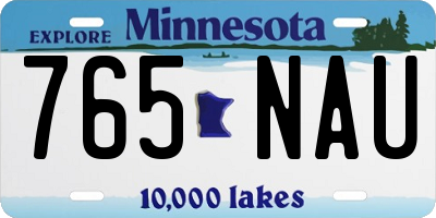 MN license plate 765NAU