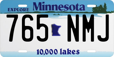 MN license plate 765NMJ