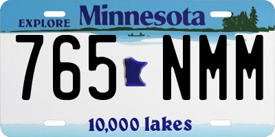 MN license plate 765NMM