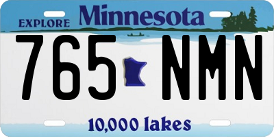 MN license plate 765NMN