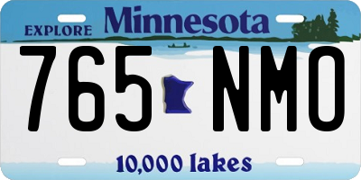 MN license plate 765NMO