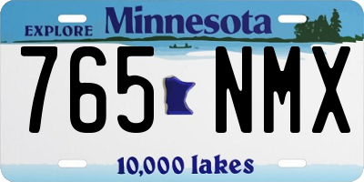 MN license plate 765NMX
