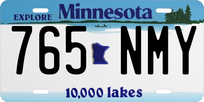 MN license plate 765NMY
