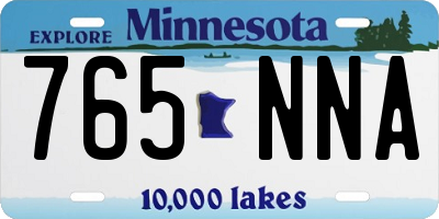MN license plate 765NNA