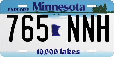 MN license plate 765NNH