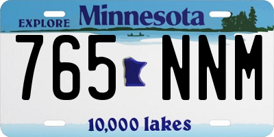 MN license plate 765NNM
