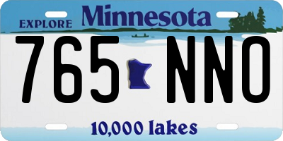 MN license plate 765NNO