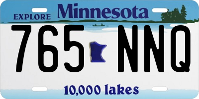 MN license plate 765NNQ