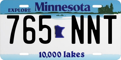 MN license plate 765NNT