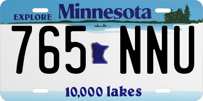 MN license plate 765NNU