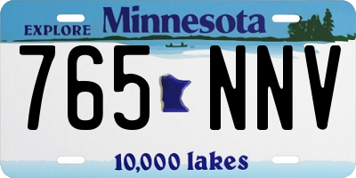 MN license plate 765NNV