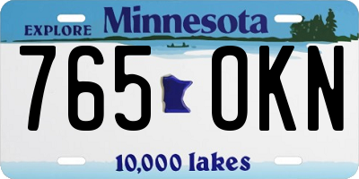 MN license plate 765OKN