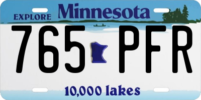 MN license plate 765PFR