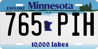 MN license plate 765PIH