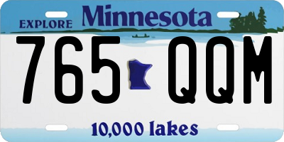 MN license plate 765QQM
