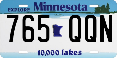 MN license plate 765QQN
