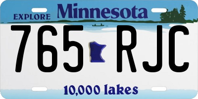MN license plate 765RJC