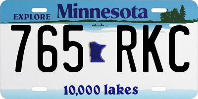 MN license plate 765RKC