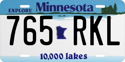 MN license plate 765RKL