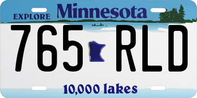 MN license plate 765RLD