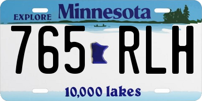 MN license plate 765RLH