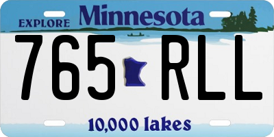 MN license plate 765RLL