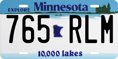 MN license plate 765RLM