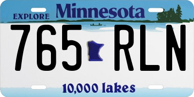 MN license plate 765RLN