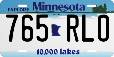 MN license plate 765RLO