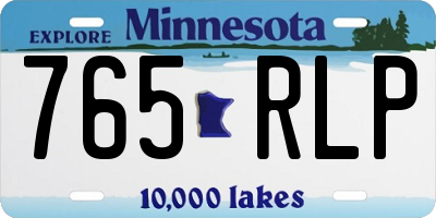 MN license plate 765RLP