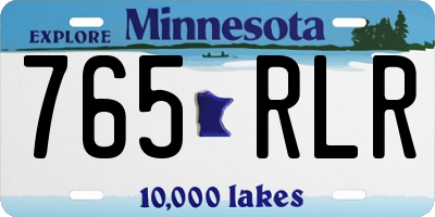 MN license plate 765RLR