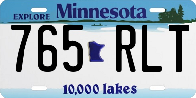 MN license plate 765RLT