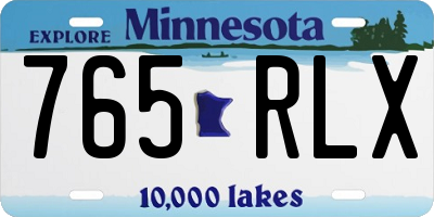 MN license plate 765RLX