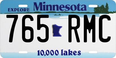MN license plate 765RMC