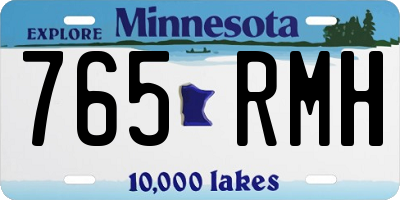 MN license plate 765RMH