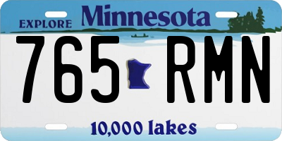 MN license plate 765RMN