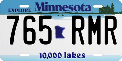 MN license plate 765RMR