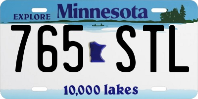 MN license plate 765STL