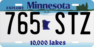 MN license plate 765STZ