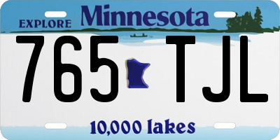 MN license plate 765TJL