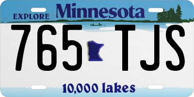 MN license plate 765TJS