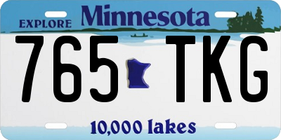 MN license plate 765TKG
