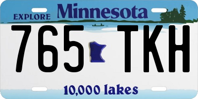 MN license plate 765TKH