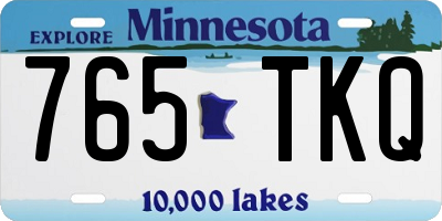 MN license plate 765TKQ