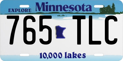 MN license plate 765TLC