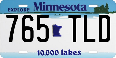 MN license plate 765TLD