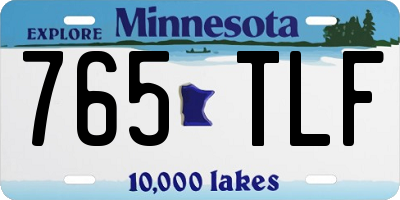 MN license plate 765TLF