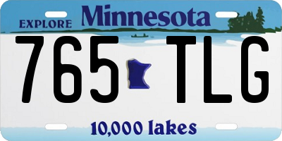 MN license plate 765TLG