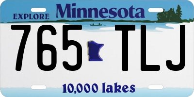 MN license plate 765TLJ