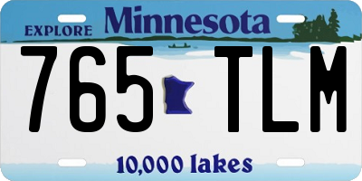 MN license plate 765TLM